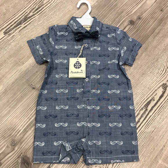 bow tie romper for baby boy